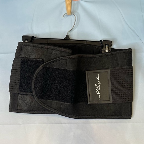 Mid-rage waist support belt Color Black TW-JEiephau Size L  41.34-43.31" - Picture 1 of 9
